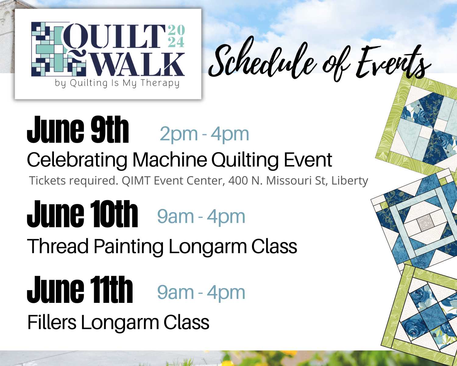 celebrating machine quilting event with angela walters