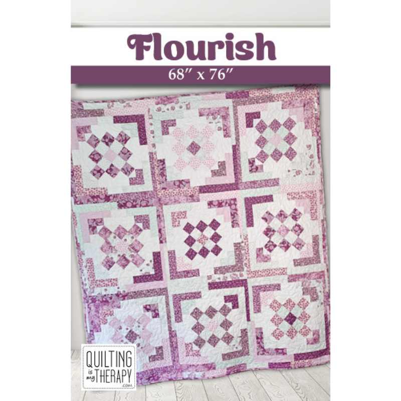 Flourish Pattern – Quilting Is My Therapy