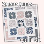 pink and gray easy quilt kit