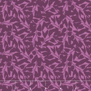 purple fern quilting fabric