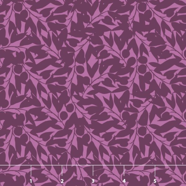 purple fern quilting fabric