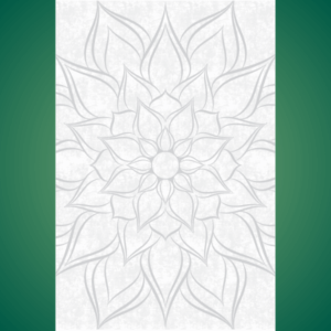 Gray & White Mandala Panel