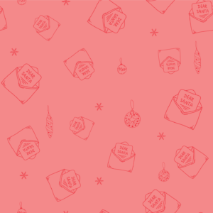 Season's Greetings Pink Letters