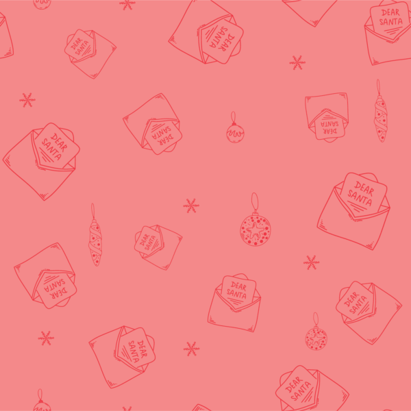 Season's Greetings Pink Letters