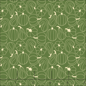 green pumpkin fabric