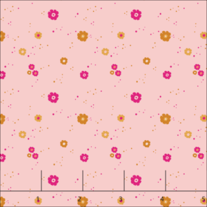 pink and gold floral fabric