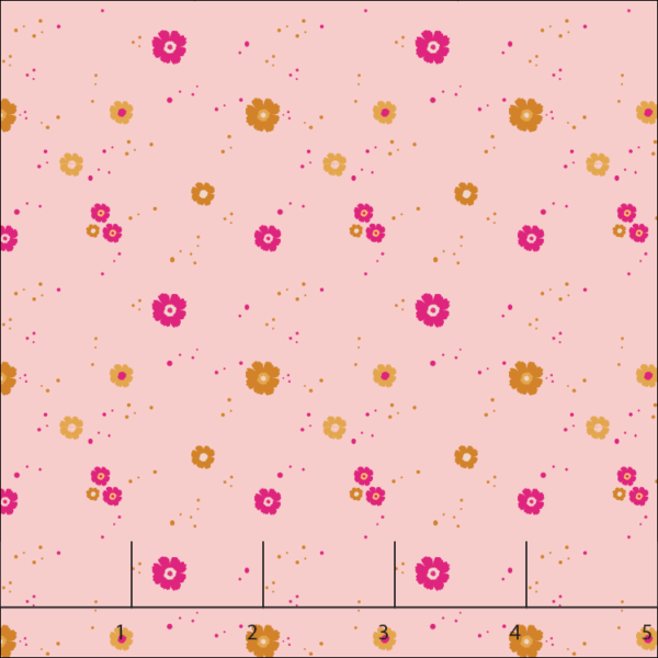 pink and gold floral fabric