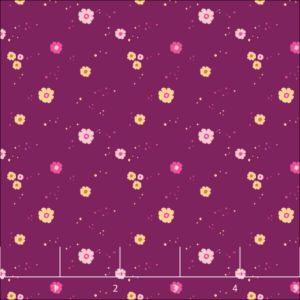 purple floral quilt fabric