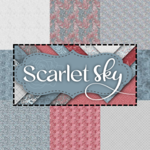 Scarlet Sky Fabric Panel