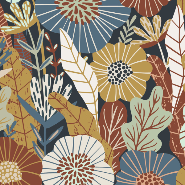 large scale fall quilting fabric