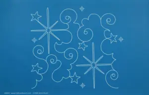 Christmas Star Full Line Stencil