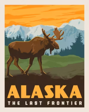 Alaska The Last Frontier Poster Panel