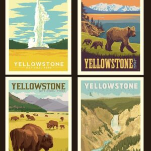 National Parks Pillow Panel Yellowstone