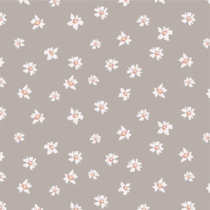 taupe floral quilting fabric