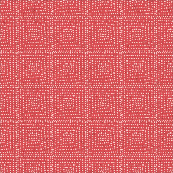 Red patriotic dot fabric