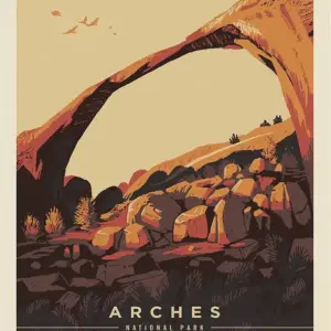 Arches National Park Poster Panel