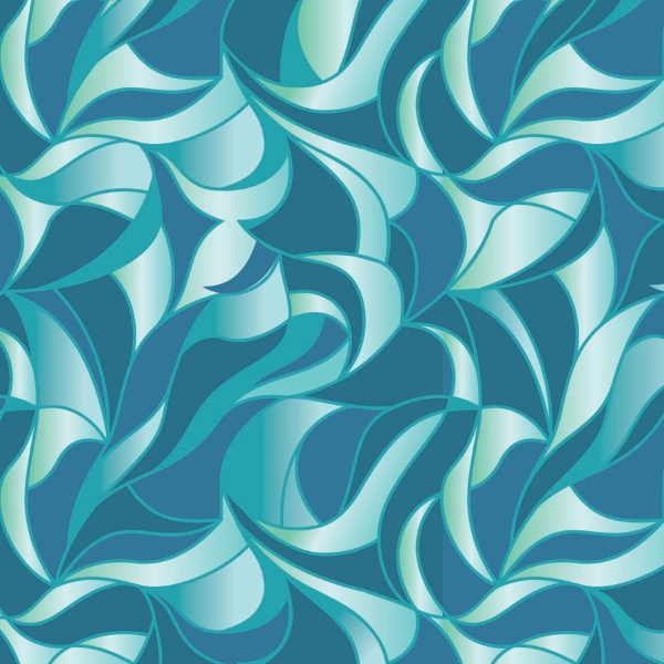 Blue Green quilting fabric