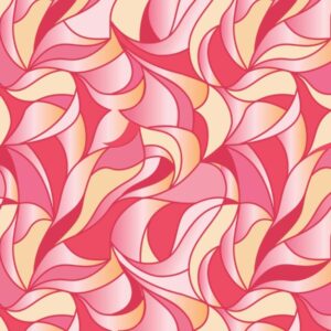 red orange quilting fabric