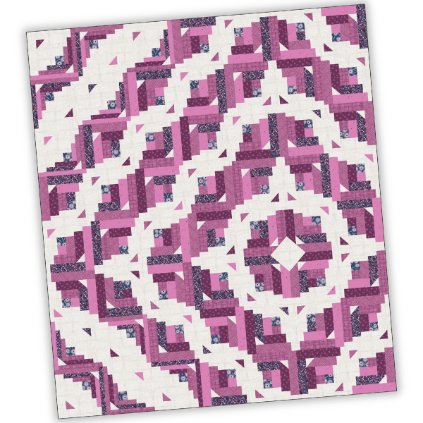 scrappy log cabin quilt kit