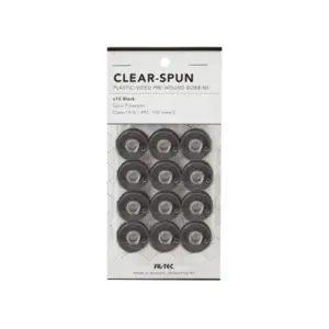 Black Clear-Spun Plastic Sided Pre-Wound Bobbins Class 15-A