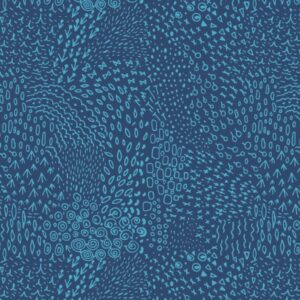Dark blue abstract quilting fabric