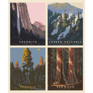 National Parks Pillow Panel California
