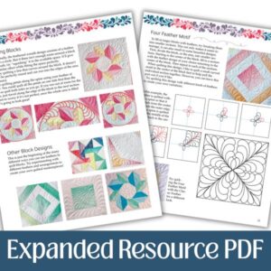 machine quilting feathers quilting diagrams