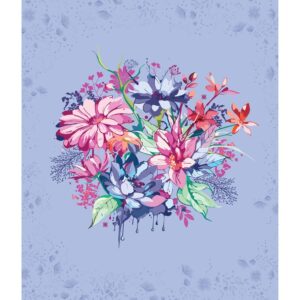 Moonblossom Quilt Panel